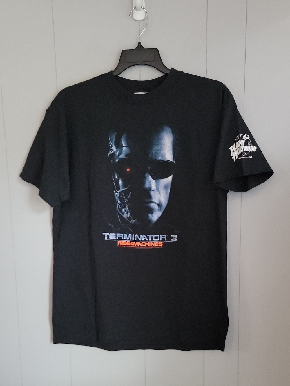 Vintage 2003 Terminator 3 Rise of the Machines Men's Shirt Large Black T-Shirt